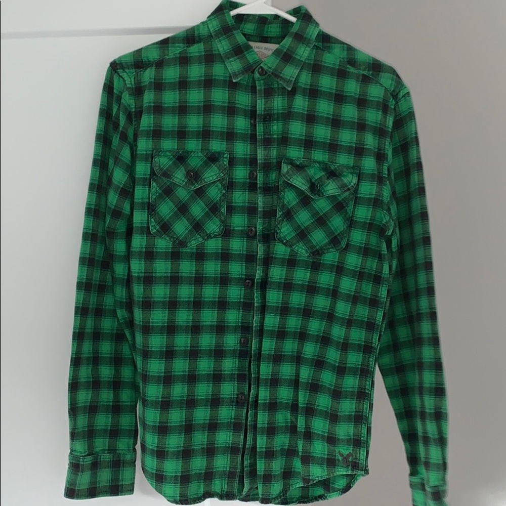 Plaid button down
